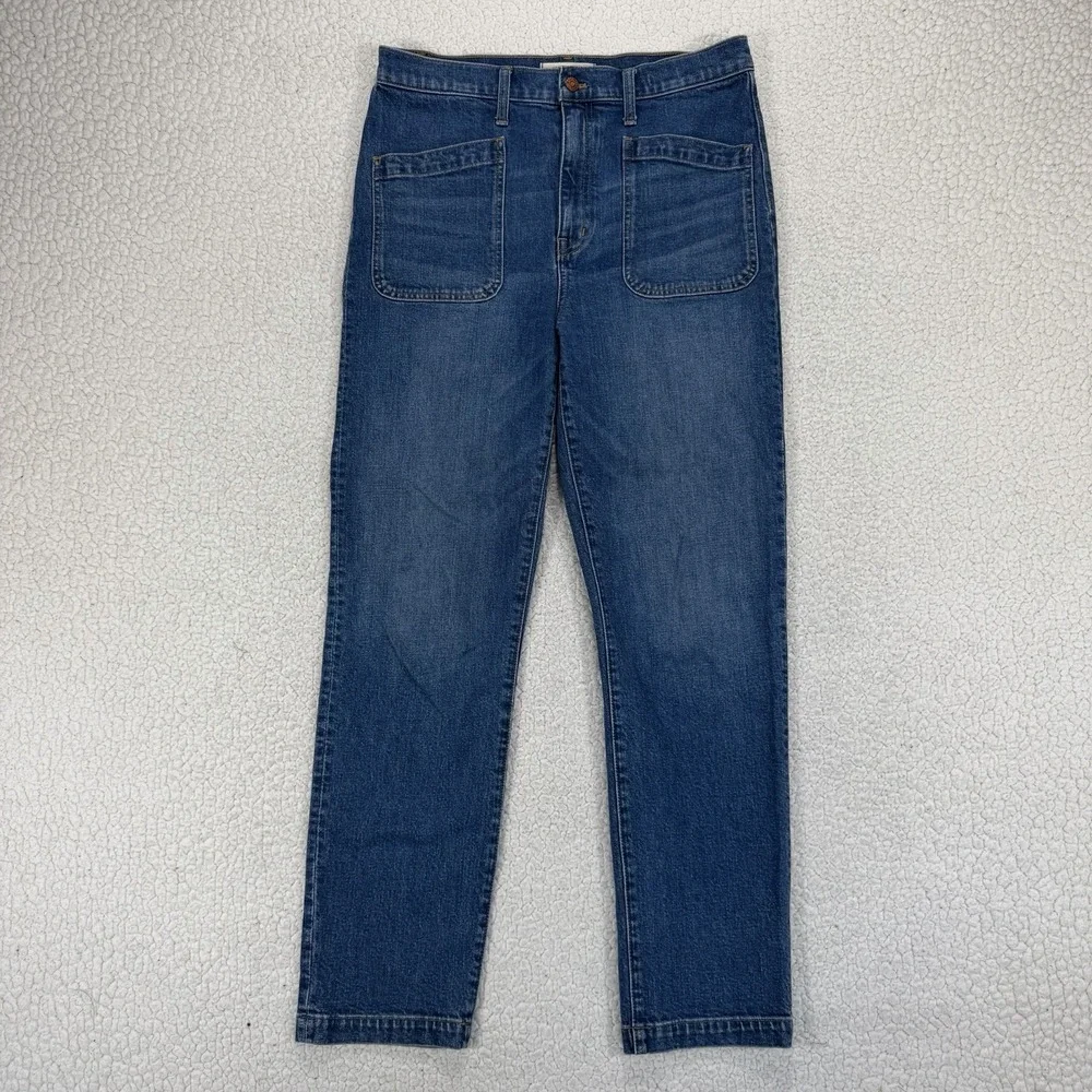 Madewell Full Length Classic Straight Jeans Women's 29 (32x29) Modern Minimalist